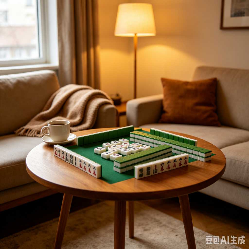 elegant text mahjong tiles