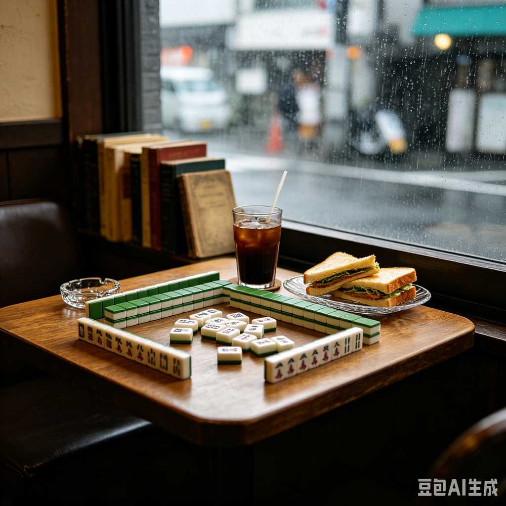hand painted mahjong tiles